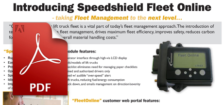 Speedshield Fleet Management Lift Trucks Forklifts Kmh Fleet Solutions