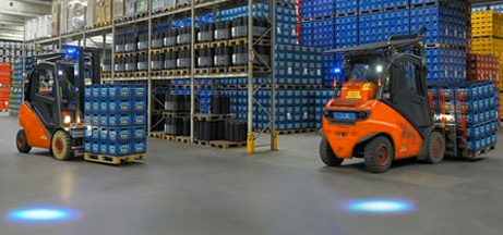 LED Blue Forklift Safety Light